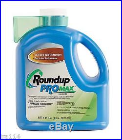 (2) RoundUp ProMax 1.67 Gallon Jug Weed and Grass Killer 3.3 gallons total