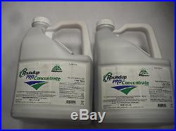 (2) RoundUp Pro Concentrate 50.2% Glyphosate (2) 2.5 Gallon Jug 5 gallons