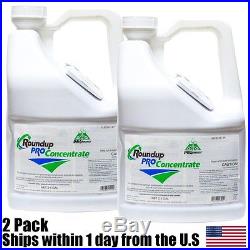 2pk Roundup Pro Concentrate 2.5 Gal Glyphosate 50.2% Herbicide Weed Brush Killer