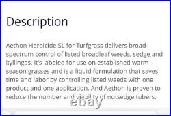 Aethon Herbicide SL For Turf Grass. 2.5 Gallon