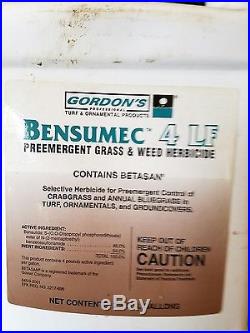 Bensumec 4 LF Pre emergent grass and weed herbicide. 2 1/2 gallon jug