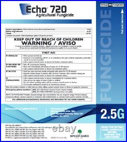 Chlorothalonil 720 T & O Fungicide, Daconil 2.5 Gallons EPA REG# 60063-7