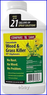 Compare-N-Save Concentrate Grass and Weed Killer, 41-Percent Glyphosate, 32-Oz