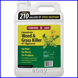 Compare-N-Save Grass and Weed Killer 2.5 Gal Glyphosate Concentrate Garden Lawn