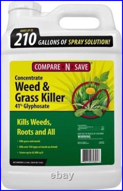 Compare-N-Save Grass and Weed Killer Concentrate Glyphosate Herbicide 16oz-2.5Ga