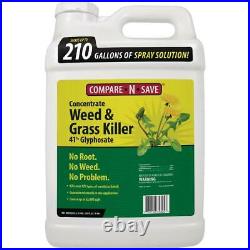 Concentrate Grass Weed Killer 2.5 Gal. Rainproof Glyphosate Kills Weeds Roots