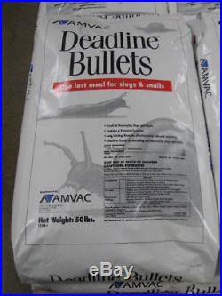 Deadline Bullets Slug Bait Killer 50 Pounds, Metaldehyde 4% by AMVAC