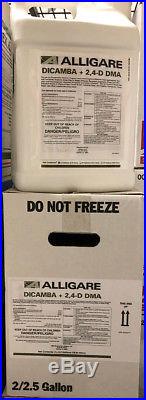 Dicamba+2,4-D Herbicide 5 Gallons (2x2.5 gal)(Replaces Weedmaster) by Alligare