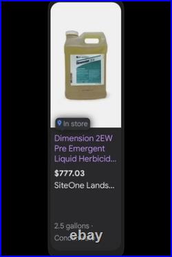 Dimension 2EW Pre Emergent Liquid Herbicide 2.5 Gal. Jug Free Shipping! NEW