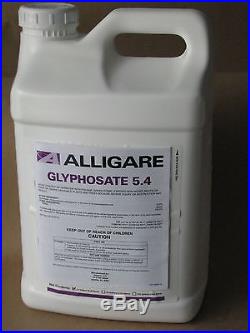 Glyphosate 5.4 2.5 gal Glyphosate 53.8% Aquatic Roundup NO SURFACTANT