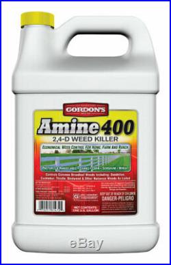 Gordons Amine 400 Broadleaf Weed Killer Concentrate 1 gallon gal. Case of 4
