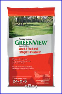 GreenView 24-0-6 Weed & Feed and Crabgrass Preventer For Tall Fescue 18 lb