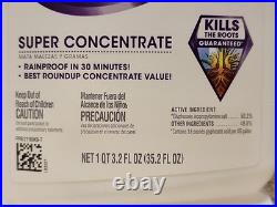 Lot of 2 Roundup Super Concentrate Weed & Grass Killer 35.2 oz. Bottles