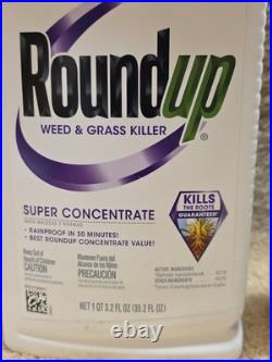 Lot of 2 Roundup Super Concentrate Weed & Grass Killer 35.2 oz. Bottles