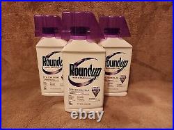 Lot of 3 Roundup Super Concentrate Weed & Grass Killer 35.2 oz. (5100710)