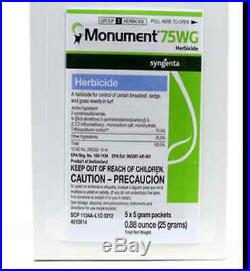 Monument 75WG Herbicide 5 x 5 gram packs Trifloxysulfuron sodium 75%