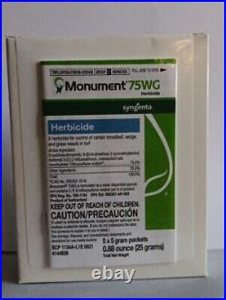 Monument 75WG Herbicide 5gm Packet- Trifloxysulfuron Post Emergent 5x5 Gram Pack