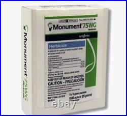 Monument 75WG Herbicide 5x5gm Packets- Trifloxysulfuron Post Emergent