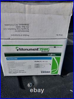 Monument 75WG Herbicide 5x5gm Packets- Trifloxysulfuron Post Emergent Monument 75WG Herbicide 5x5gm Packets- Trifloxysulfuron Post Emergent