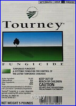 NEW 5 lbs Tourney Fungicide Turf Group 3 Turf Grass Disease Metconazole IN STOCK