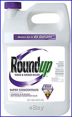 NEW Roundup Weed And Grass Killer Super Concentrate, 1-Gallon, Free Shipping