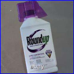 NEW Roundup Weed & Grass Killer Super Concentrate Liquid, Rainproof, 35.2 oz