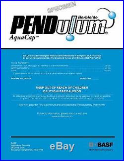 Pendulum AquaCap Herbicide (Weed-Killer, 2.5 Gallon) NEW SEALED CONTAINER