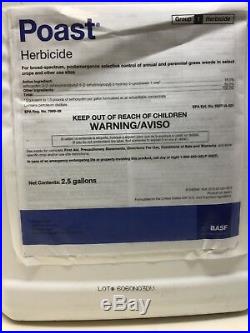 Poast Herbicide 2.5 Gallons, Sethoxydim 18% by BASF NEW Sealed Container