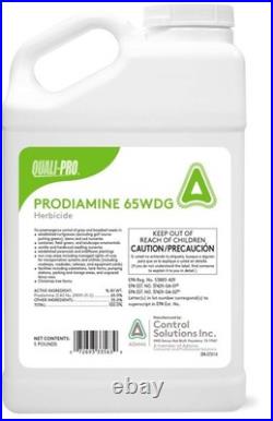 Quali-Pro Prodiamine, Pre-Emergent Herbicide, 5 lbs, Yellow 5 LB, White