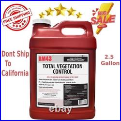 RM43 Weed Killer 43% Glyphosate Total Vegetation Control Herbicide 2.5 Gallon