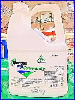 RoundUp Pro Concentrate Herbicide 50.2%Glyphosate-(1)2.5 Gallon JUG FREE SHIP