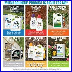 Roundup 1 Gallon Super Concentrated Weed and Grass Killer 2 pack