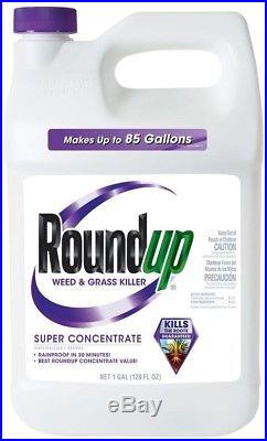 Roundup Lawn Weed Grass Killer 1 Gal Rainproof Liquid Outdoor Super Concentrate