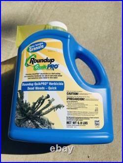 Roundup Quick Pro 6.8lbs Herbicide/Weed killer New! 1 bottle