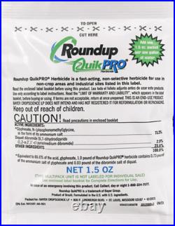 Roundup QuikPRO (30 Packs) Fast-Acting Weed and Brush Killer Makes 30 Gallons