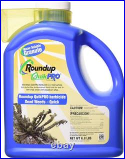 Roundup QuikPro 6.8lbs Herbicide/Weed killer Case of 4 bottles