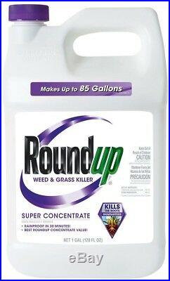 Roundup Weed Grass Killer Control 50% Super Concentrate 30 mins. Rainproof 1 Gal