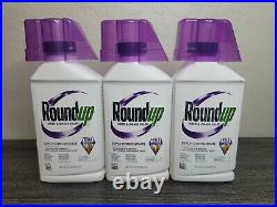 Roundup Weed & Grass Killer Super Concentrate 35.2 Oz. Lot Of 3 New