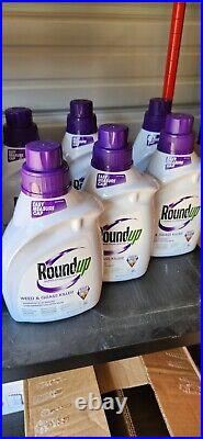 Roundup Weed and Grass Killer Super Concentrate Pack Of 6 X 0.5 Gallons (64oz)