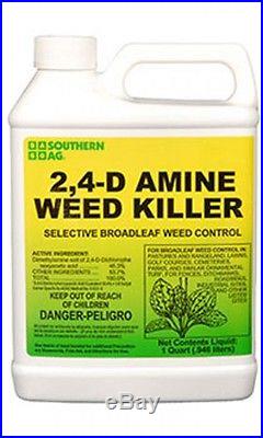 Southern Ag 2,4-D Amine Herbicide 32oz. Quart Selective Broadleaf Weed Killer