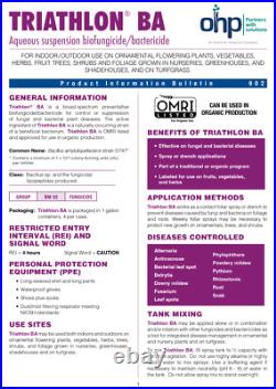 Triathlon BA Biofungicide/Bactericide 128 fl oz Jug by OHP