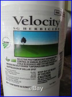 Velocity SG Herbicide almost full container