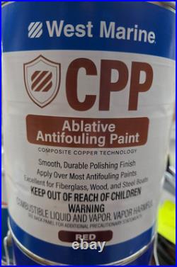 West Marine 5436944 CPP Ablative Antifouling Bottom Paint Red Gallon