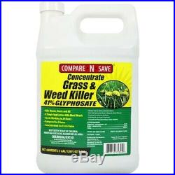 Yard Weed Killer Lawn Concentrate Grass 41% Glyphosate 1 Gallon Garden Rainproof